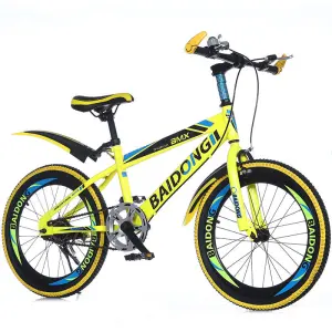 Unisex High-Speed 20/22 Inch Sports Bike Comfortable Saddle Disc Brake Male Female Children's Mountain Bike Steel Fork Material