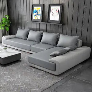 Italian Home Office Classic Sofa Modern Sofa Set Living Room Furniture Modern Luxury Fabric L-Shaped Sofa Furniture