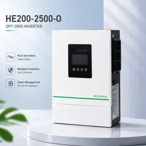 2500-O 2500W Continuous Single Phase off Grid Hybrid Solar Inverter 24VDC 230VAC 50Hz Pure Sine Wave Built-in MPPT