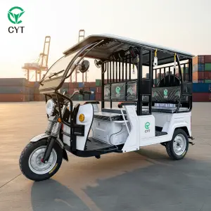 Factory Price Electric Tuk Tuk Bajaj Type Passenger Rickshaw 3 Wheel Electric Tricycle for Sale
