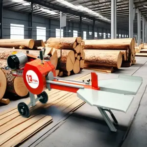 Customized Fast Gas Horizontal Log Cutters and Separators for Household Manufacturers and Farms New 220V Motor