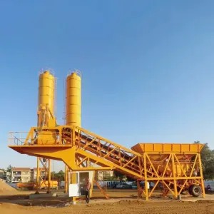 Mobile Wet Concrete Production Line Small Portable Batch Mix Plant All-Terrain Mobility High Capacity Construction Use Hot Deal