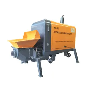 Concrete Mixer Pump 30 M³/H Capacity Electric Diesel Power Construction Machine Portable Cement Mixing Pumping Equipment