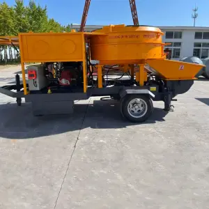 Diesel Concrete Mixer with Pump 30m3/h 50m3/h Integrated Design Heavy Duty Construction High Efficiency Mixing and Pumping