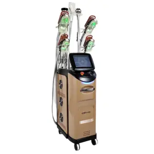 Multifunctional 7 in 1 Vertical Cryolipolysis 360 Cooling Cryo Machine Fat Reduction Double Chin Abdomen