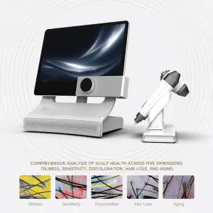 7 in 1 Multifunctional Analyzer Scalp Hair Analysis Loss Treatment Massager 200x Camera Beauty Machine