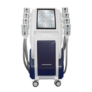 Professional 8 Handles Cryolipolysis Fat Loss Cryotherapy Body Slimming Weight Loss 8 EMS+cryo Plates Cellulite Removal Machine
