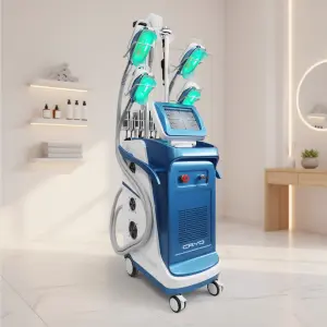 Hot Cryolipolysis Machine Price Fat Removal 360 Slimming Machine Cold Freezing -15 Degree 5 Handles Working Simultaneously