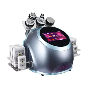 6 in 1 40K Cavitation RF Laser Slimming Machine Multifunctional Body Contouring & Skin Tightening Device for Salon & Home Use