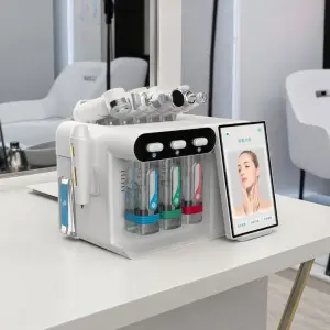 8-in-1 Hydra Dermabrasion Facial Machine with Hydro Aqua Peeling & Oxygen Jet Peel for Skin Rejuvenation and Face Care