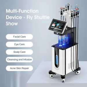 Portable Peeling Water 8 In1 Hydro Oxygen Jet Peel Aqua Peeling Deep Cleaning Small Bubble Microdermabrasion Facial Machine