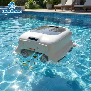 Smart Cordless Robotic Pool Cleaner for Home Swimming Pools, Automatic Pool Vacuum for Easy and Efficient Pool Maintenance