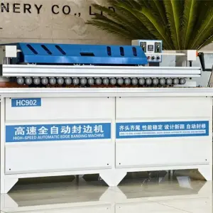 Automatic Auto Woodworking Wood PVC End Cutting Trimmer Scraper Polisher Edge Banding Bander Edgebander Edging Machine