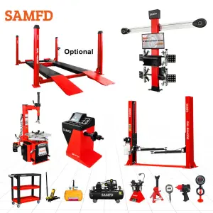 SAMFD Workshop Tyre Shop Equipment and Tools Tire Service Package Solution Tire Changers and Wheel Balancers Combo