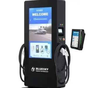 Bluesky 22kw Electric Car Charging Station Fast Electric Car Dc Ev Charger Station with Advertising Screen with Pos Payment