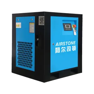 5.5KM Fix Speed Belt Driven 7Bar 8Bar 10Bar Screw Air Compressor for Industrial Use