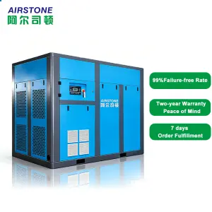 Compresor Aire 132KW 175HP Rotary Screw air Compressor 647 CFM-890 CFM Remote Control and Auto Drain OEM Supported with UL