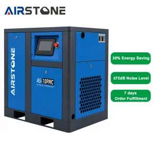 Airstone Factory Direct Sale 7.5KW 10HP 380V 7-10Bar Energy-saving PM VSD Oil Injected Industrial Screw air Compressor