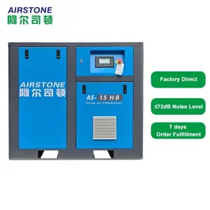 Airstone Compresor Aire 7.5KW 11KW 15KW 22KW 30KW 37KW Rotary Industrial Screw air Compressor Machine