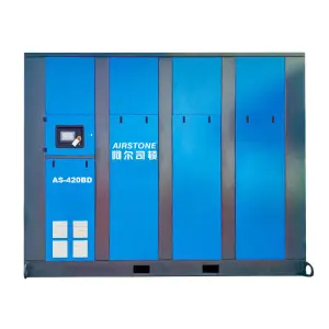 Airstone Factory Two Stage 75KW 100HP Double Stage PM VSD Screw Air Compressor 8Bar 10Bar 2 Stage Industrial Air-compressor Pump