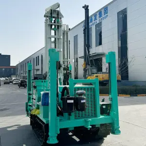 HANFA Factory Hydraulic Drilling Rig 100m 200m 300m 400m Crawler Water Well Drilling Rig for Sale