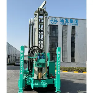HANFA Factory | HFJ Series Crawler Mounted Dth 100-500m Water Well Drilling Rig for Sale