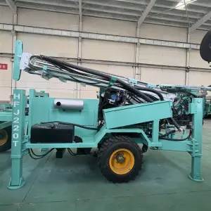 All-Terrain Portable HFJ220T Trailer Type Drilling Rig Machine for Deep Water Well Construction