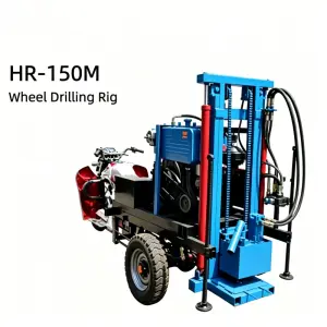 Portable 150m Depth 325mm Diameter Water Well Drilling Rig with Diesel Engine for Home Water Wells and Farm Irrigation