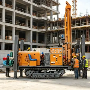 Shandong HR Diesel DTH Drill Rig for Water Well Deep Hole Drilling Max 180m Depth Motor & Pump Included Easy Operation