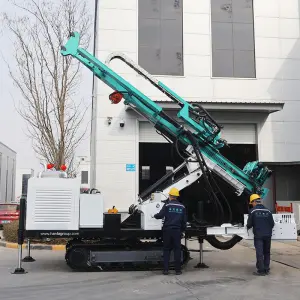 Factory Supply HFJ-180G Hydraulic Crawler Drill Rig with DTH Hammer for Rock and Foundation Drilling