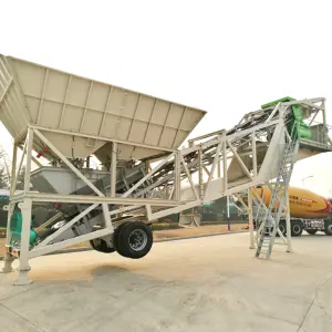 High Efficiency Concrete Mixing Plant China XCM-G HZS75VY 75M3/h Production Rate