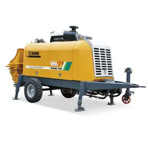 Best Selling XCM G HBT6013V 118kw Trailer Mounted Concrete Mixer Pump Electrical Control with Key Engine Component