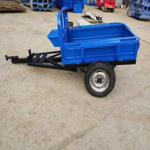 Walking Tractors Farm Dump Farm Equipment Trailers with Power Tiller