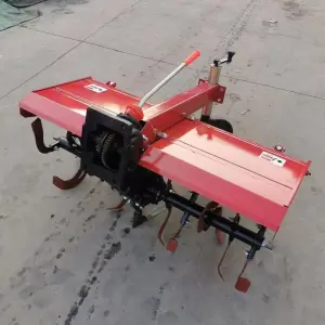 Chinese farming agriculture 90cm width implements rotary tiller rotavator and seat for 2 wheel drive mini power walking tractor