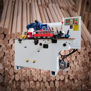 Wooden Round Broom Stick Making Machine Making Wooden Stick Broom Handle Machine for Mop