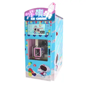 Fully Automatic Soft Serve Ice Cream Vending Machine Commercial Self-Service Maker New Milk & Water Based Long Service Life