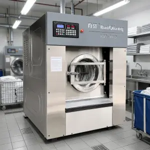 High Performance Commercial Token Laundry Machine Acid Suit Washing Machines Industrial Washer Dryer for Hotel Hospital Use