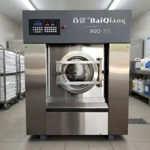 Big Size Industrial Electric 304 Stainless Steel Washing Machine Set Commercial Card Operated Laundry Machines Hotel Use