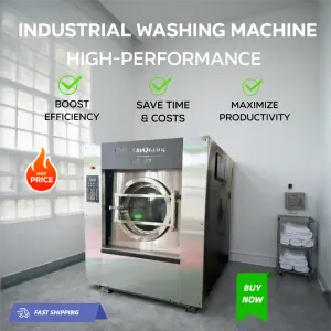 Hot Laundry Washer Extractor 25kg 50kg 100kg Commercial Washing Machine Lavadora Y Secadora Industrial