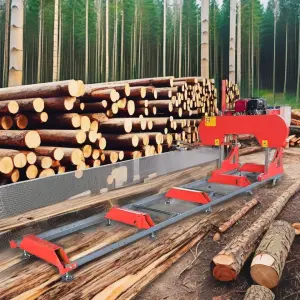 Woer Mini Portable Sawmill Bandsaw Woodworking Machine Small Horizontal Wood Cutting Electric Gasoline Timber Log Mill