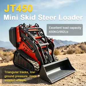 Mini Crawler Compact Loader China High Quality JT450 Euro 5 Mini Skid Steer Loader With Attachment for Farm Use