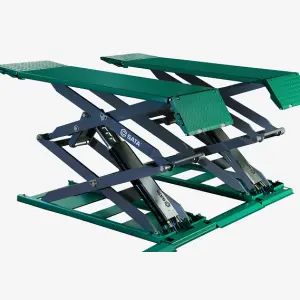 SATA 3 Ton Ultra-thin Small Scissor Lift (220V) AE5505 Car Lift. 3.6T SCISSOR LIFT on GROUND