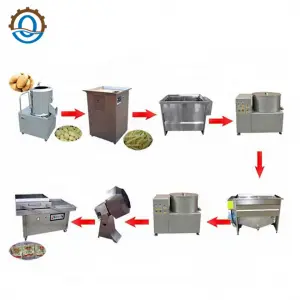 MI QDMECH Brand New Mini French Fries Production Line Competitive Price French Fries and Potato Chips Production Line