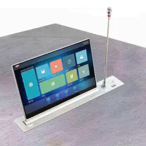 15.6 Inch Smart Paperless Conference System Touch Screen Meeting Room Electric Motorized Pop LCD Monitor Lift