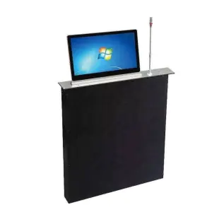 15.6 Inch Motorized Paperless Interactive Monitor Lift LCD Monitor Lift Paperless Conference System for Conference Room