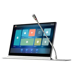 15.6 Inch Ultralight Motorized LCD Lift Mechanism Paperless Conference System for Conference Room LCD Motorized Monitor Lift