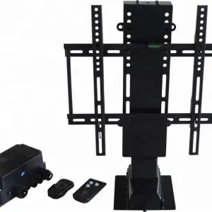 Automatic Modern LED Electric TV Stand Lift Mechanism Remote Control Adjustable Height Steel TV Lift Cabinet Mounts