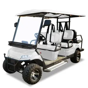 The New Six Seater Golf Cart Is Made in China Equipped with Lithium Batteries Energy-saving Environmentally Friendly