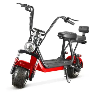 800W 48V Double Seater Mini Electric Mobility Scooter Motorcycle