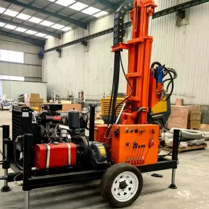 Water Well Drilling Rig Machine 100m 150m 200m Hydraulic Drilling Rigs Rotary Borehole Drill Machines for Sale